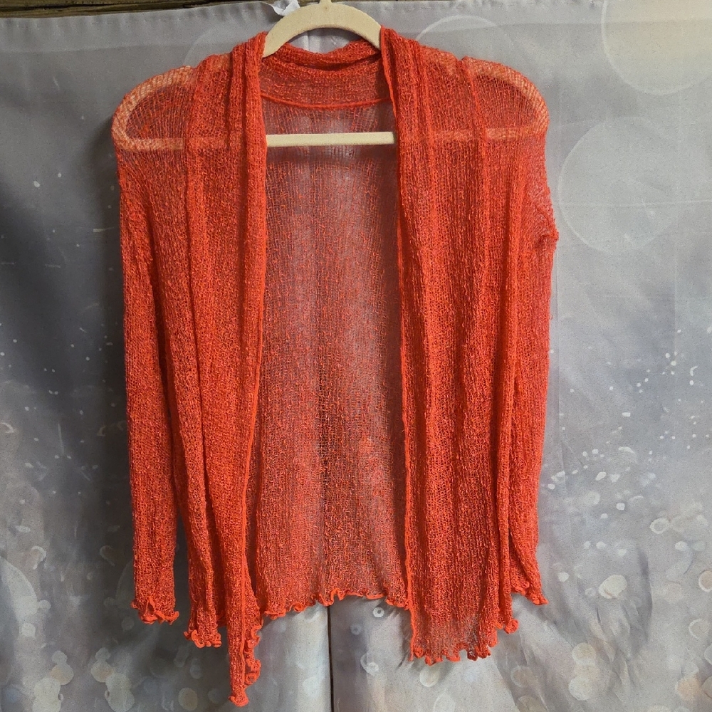SHU-SHI Sheer Shrug for Women 3/4 Sleeve Cover Up Dressy Cardigan Mesh Knit Ligh